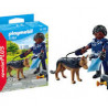 Playmobil - 71162 -  Policier avec chien de recherche.